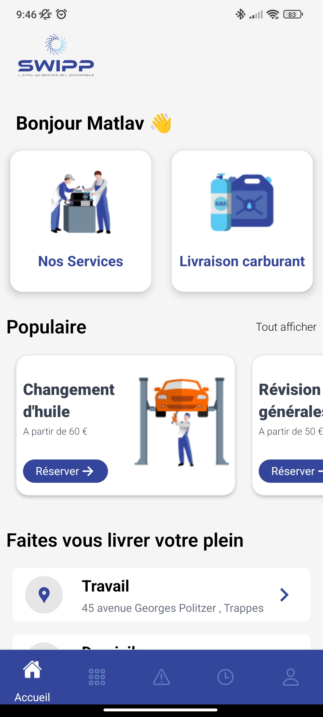 exemple de projet application mobile